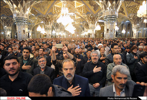 اجتماع عزاداران فاطمی به همراه تشییع شهدای مدافع حرم و گمنام در مشهد