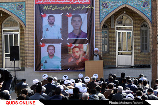 تجمع مردم  غیور گناباد در محکومیت اغتشاشگران خیابان پاسداران تهران / گزارش تصویری