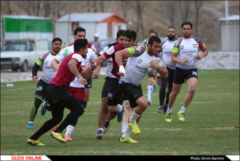 تمرین تیم ملی راگبی در مشهد