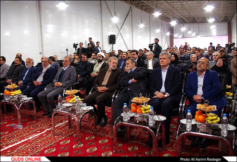 رونمایی از 210دستگاه اتوبوس و مینی بوس در مشهد با حضور رئیس مجلس شورای اسلامی