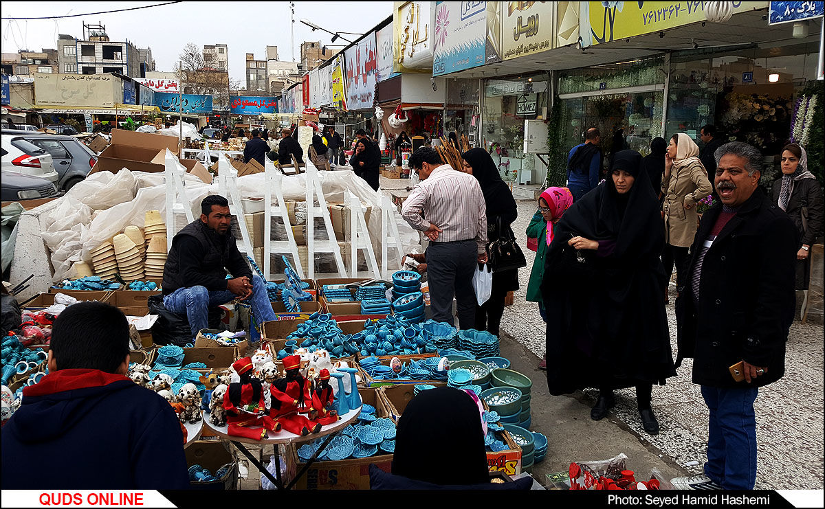 بازار گل مشهد درحال و هوای سال جدید