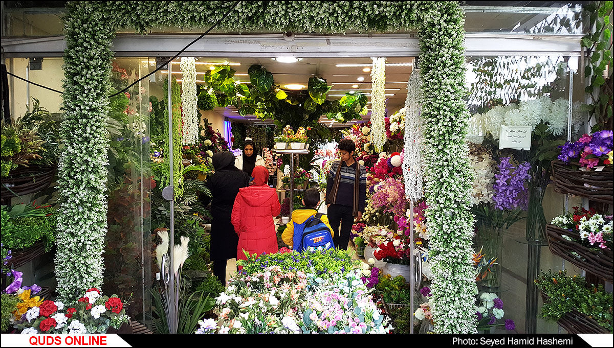 بازار گل مشهد درحال و هوای سال جدید/گزارش تصویری
