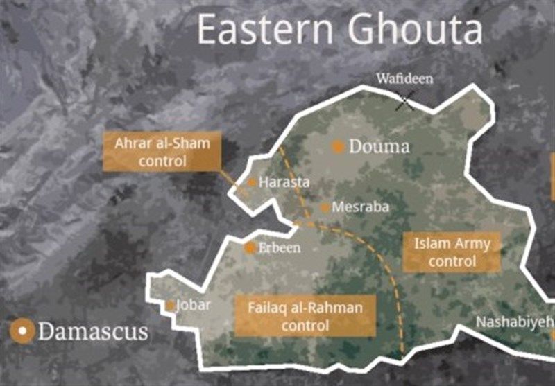 خروج غیرنظامیان از غوطه‌شرقی از طریق گذرگاه‌های امن ارتش سوریه

