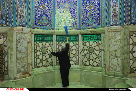 آیین غبار روبی مسجدجمکران در آستانه سال نو