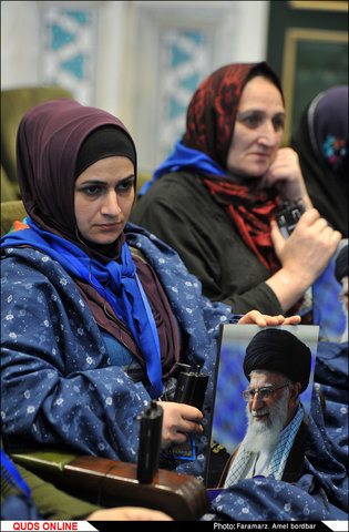 رهبر معظم انقلاب اسلامی در اجتماع عظیم زائران و مجاوران حرم مطهر رضوی علیه‌السلام