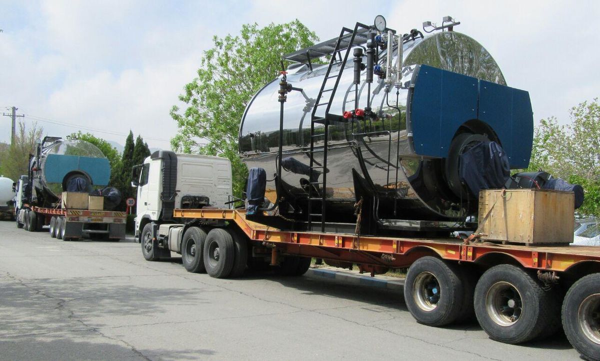 ارسال ۲ دستگاه دیگ‌ بخار ۲۵ هزار پوندی ماشین‌سازی اراک به ازبکستان