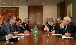 ظریف خواستار ایجاد کانال بانکی برای تسهیل مراودات تجاری بین ایران و برزیل شد