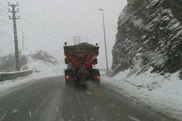 بارش بیش از 10 سانتیمتر برف در بهار فیروزکوه