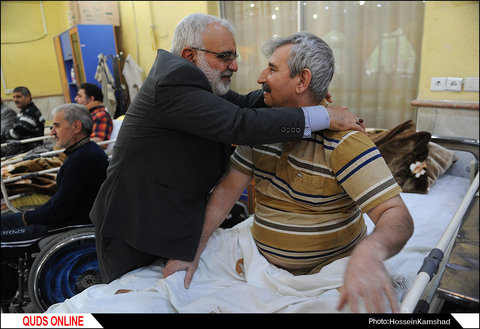 دیدار صمیمی قائم مقام تولیت آستان قدس رضوی با جانبازان قطع نخاعی/گزارش تصویری