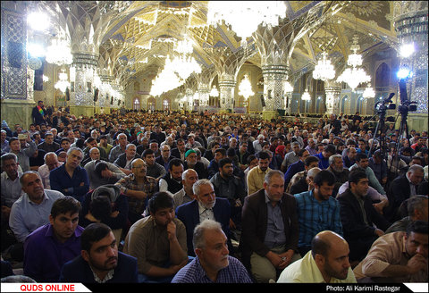 جشن شب نیمه شعبان در حرم مطهر رضوی