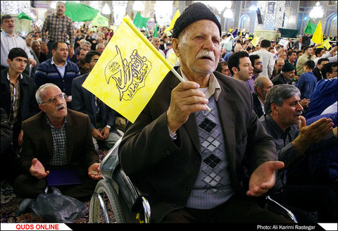 جشن شب نیمه شعبان در حرم مطهر رضوی