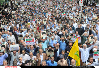 راهپیمایی ضداستکباری مردم مشهد پس از نماز جمعه/گزارش تصویری
