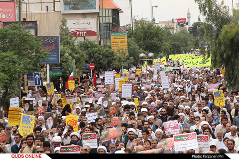 راهپیمایی ضداستکباری مردم قم
