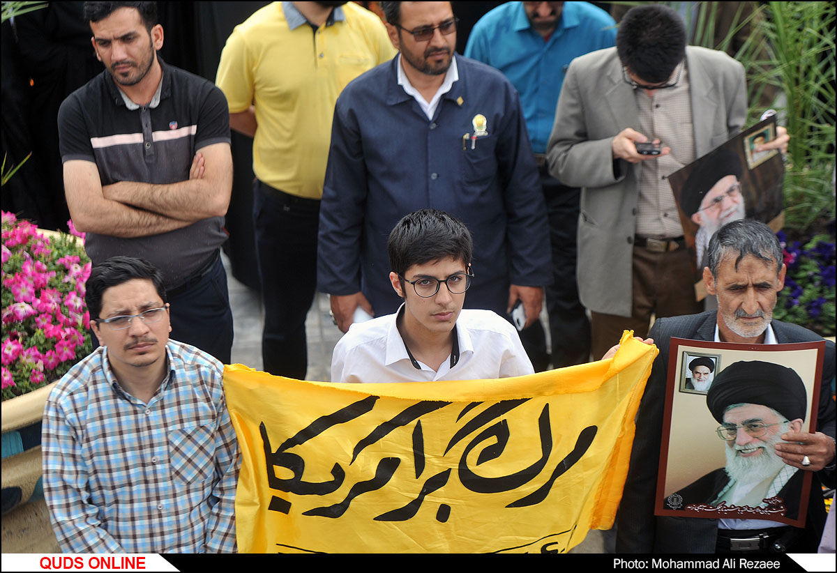 راهپیمایی ضداستکباری مردم مشهد پس از نماز جمعه