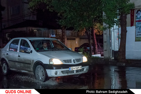 بارندگی در شهر مشهد 