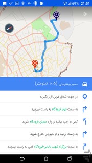 نمایش آنلاین موقعیت مکانی مسافران اتوبوس بر روی نقشه همراه در مشهد