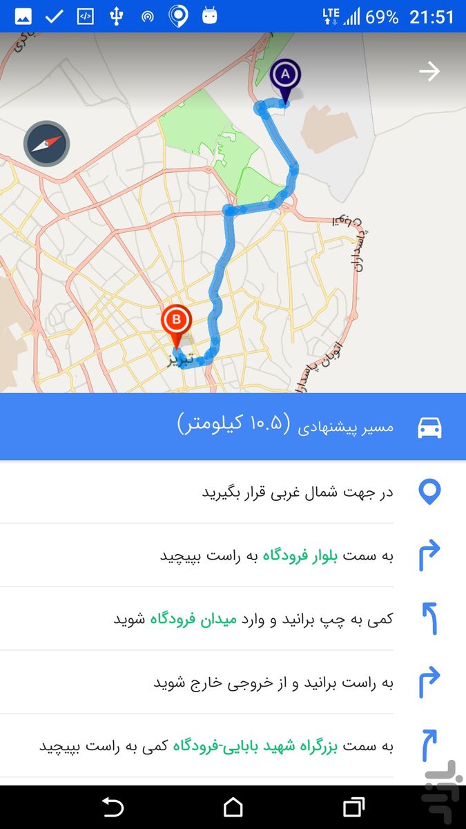 نمایش آنلاین موقعیت مکانی مسافران اتوبوس بر روی نقشه همراه در مشهد