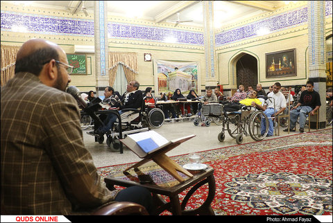 مراسم احیای شب ماه رمضان در آسایشگاه معلولین شهید فیاض بخش-گزارش تصویری