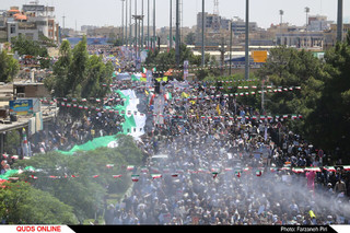 راهپیمایی روز قدس در قم / گزارش تصویری