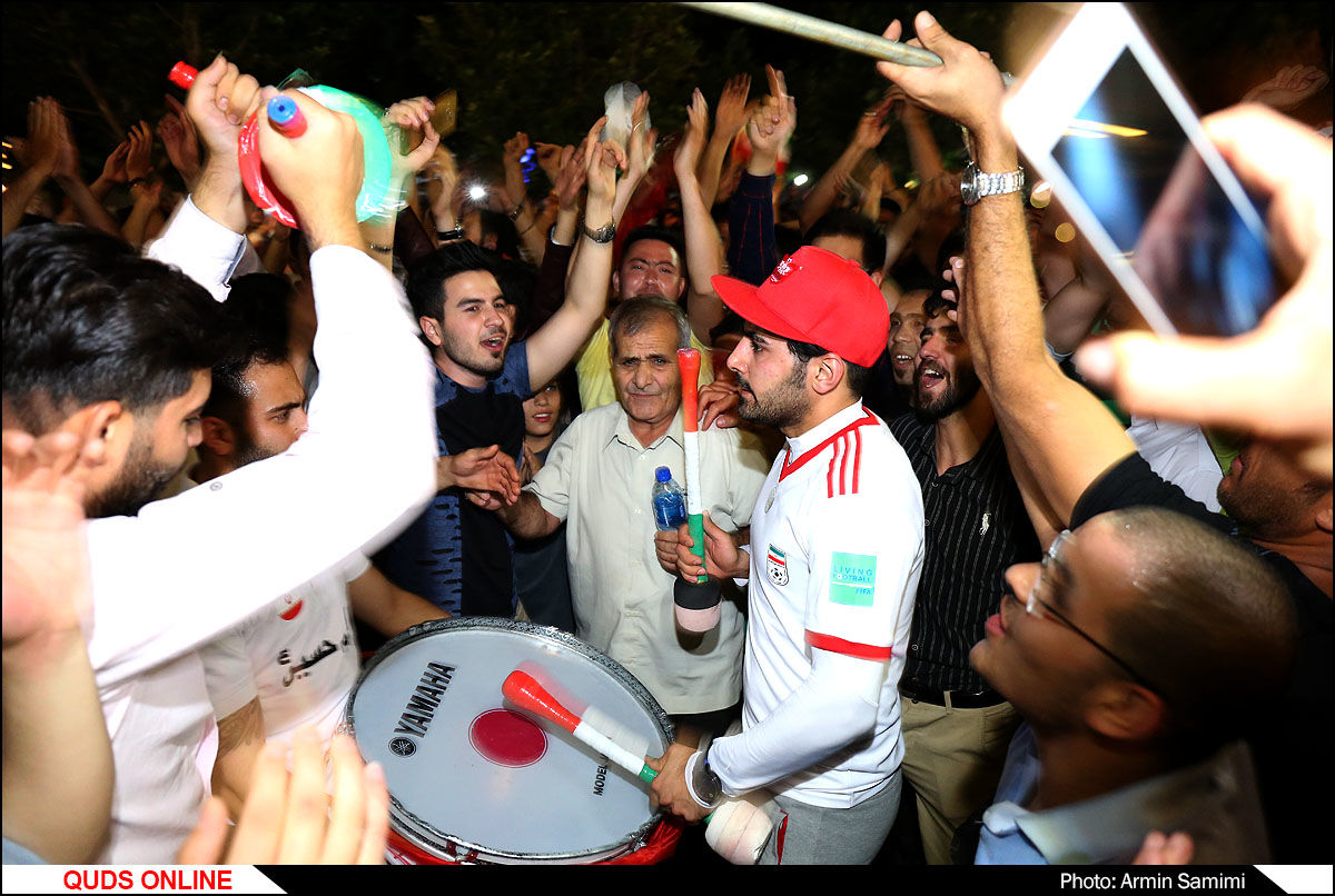 شادی مردم از برد تیم ملی فوتبال در مقابل مراکش / گزارش تصویری