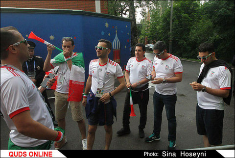 تمرین تیم ملی فوتبال ایران در روسیه