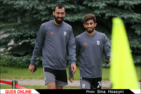 تمرین تیم ملی فوتبال ایران در روسیه