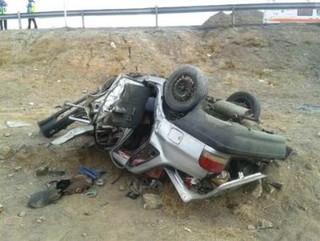 واژگونی پراید در جاده داورزن-سبزوار یک کشته برجای گذاشت