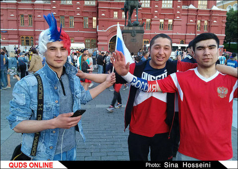 حضور پرشور هواداران فوتبال در روسیه
