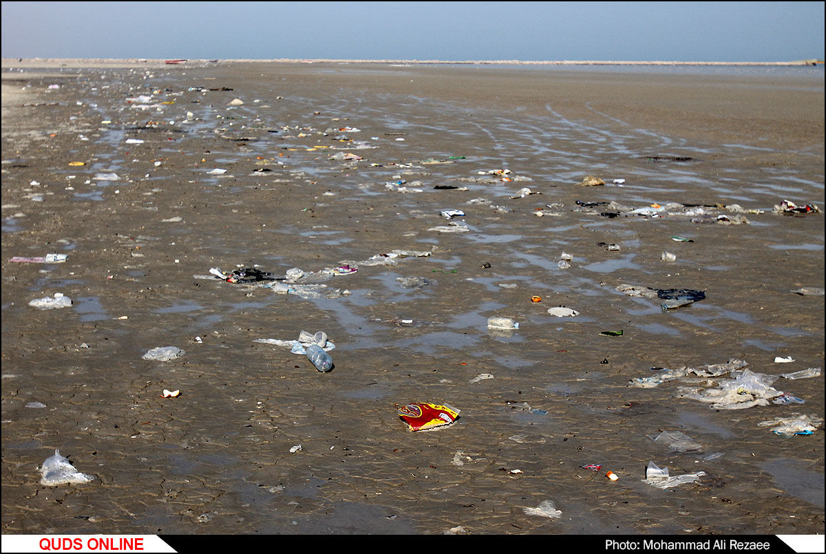 امواج زباله بر ساحل دیلم