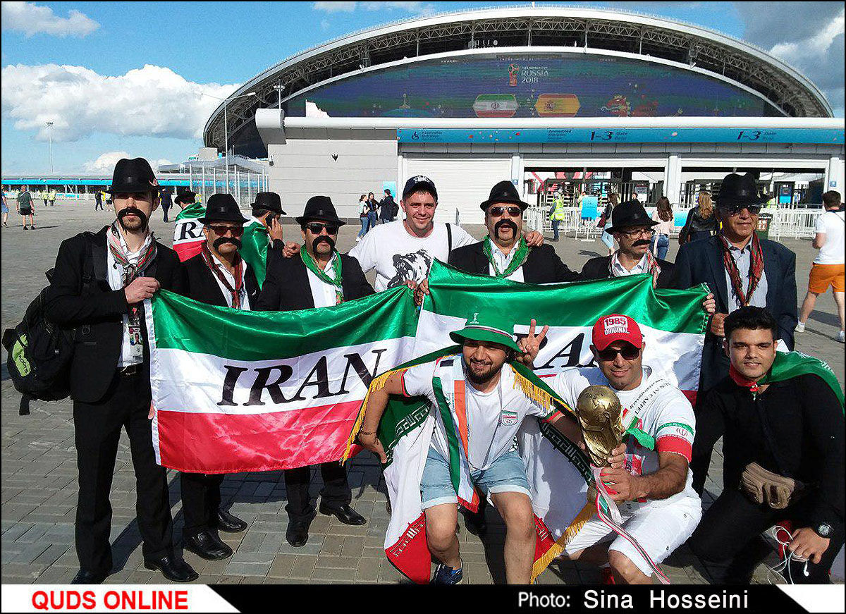 حال و هوای ورزشگاه کازان روسیه ساعاتی قبل بازی ایران و اسپانیا  / گزارش تصویری