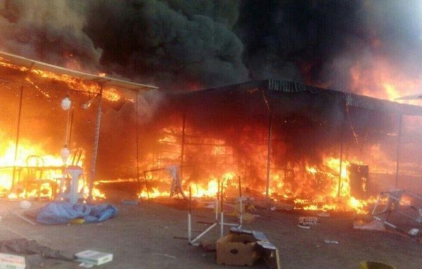 علت آتش سوزی بازارچه گلشهر هنوز مشخص نیست /حضور  آتش نشانی ۳ دقیقه پس از وقوع حادثه