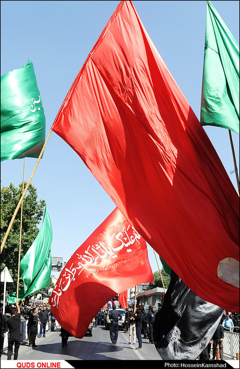 پیکر شهید دفاع مقدس در اجتماع صادقیون مشهد تشییع شد/گزارش تصویری