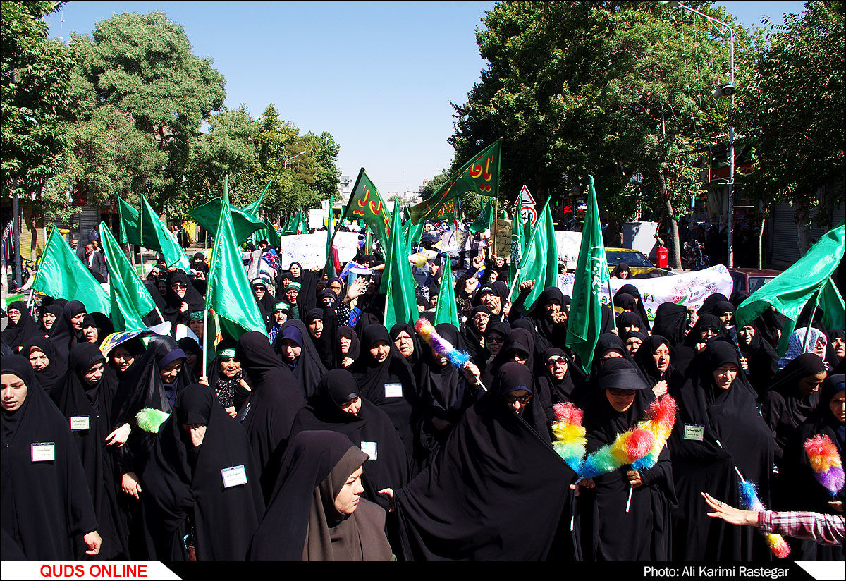 ‍ 
راهپیمایی روز ملی عفاف و حجاب در مشهد/گزارش تصویری