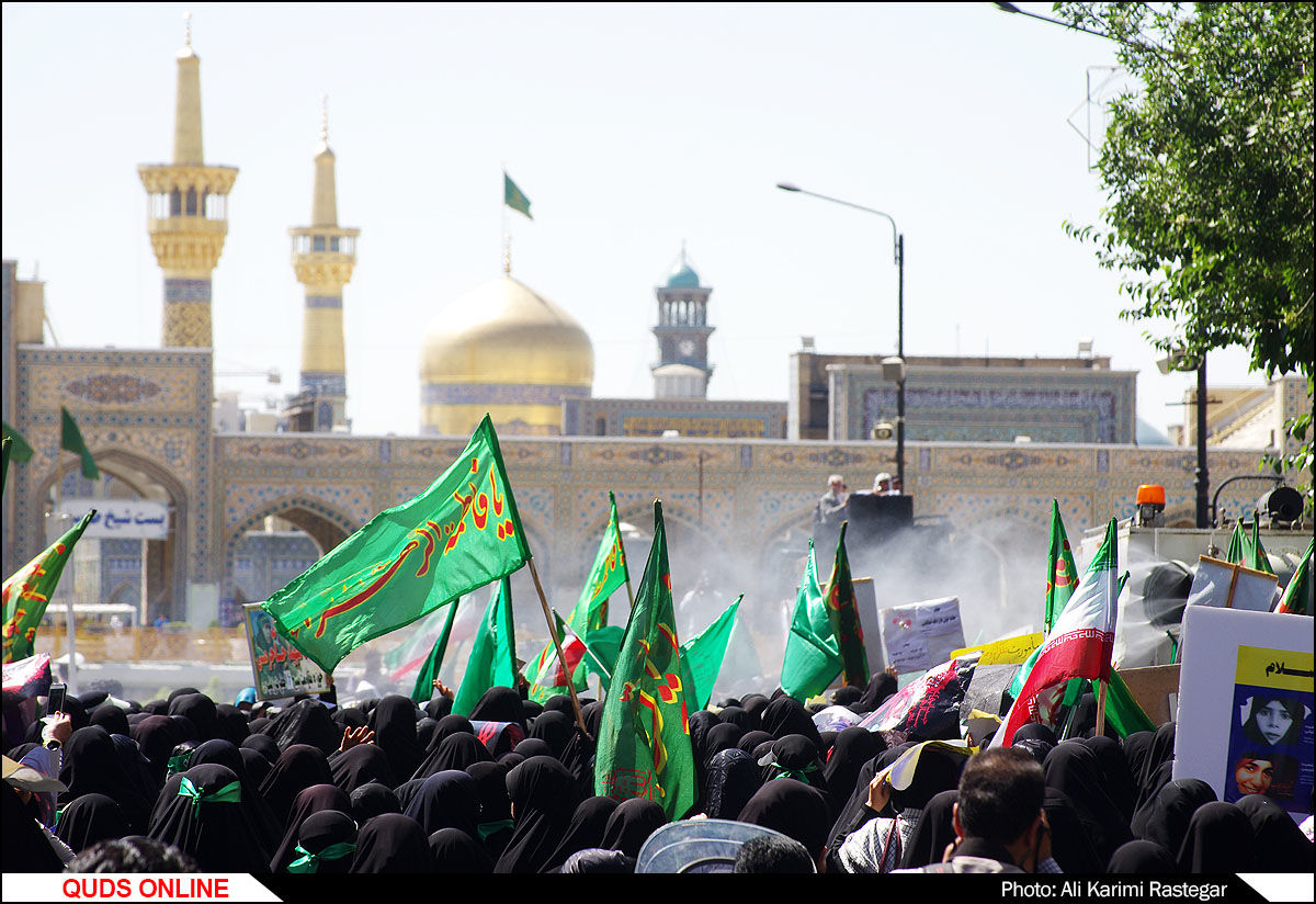 ‍ 
راهپیمایی روز ملی عفاف و حجاب در مشهد