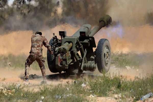 آتش سنگین ارتش سوریه روی مواضع تروریستها در حومه درعا