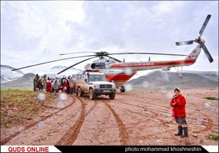 امدادرسانی به ۳۰ نفر از عشایر حادثه دیده در سیل قوچان