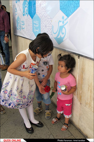 حضور کودکان گلستان علی علیه السلام در تحریریه قدس