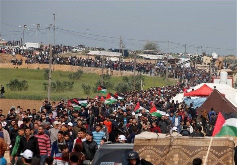 آمادگی مردم غزه برای راهپیمایی بازگشت؛ یورش گسترده صهیونیست‌ها به کرانه باختری