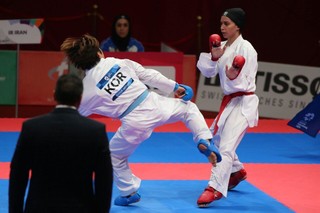 بازی های آسیایی ۲۰۱۸؛پیروزی دومین دختر کاراته کا در گام اول
