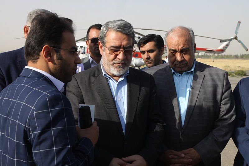 سفر وزیر کشور به مناطق زلزله زده در کرمانشاه