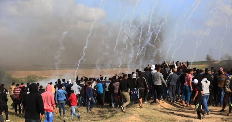 یک شهید و ۳۹۵ زخمی در تظاهرات بازگشت فلسطین