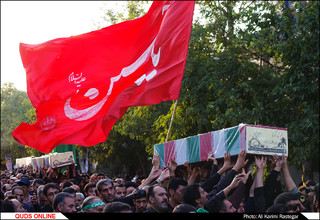 پیکر مطهر شهدای گمنام در مشهد تشییع شد/گزارش تصویری(2)
