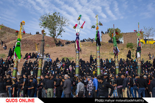 عزاداری حسینی در شهر خرو/گزارش تصویری