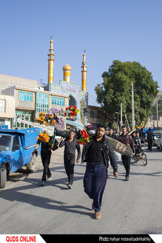 عزاداری حسینی در شهر خرو