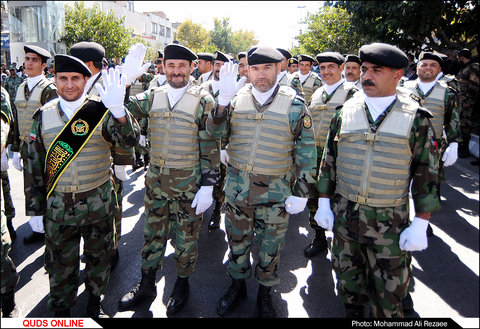 مراسم رژه نیروهای مسلح در مشهد
