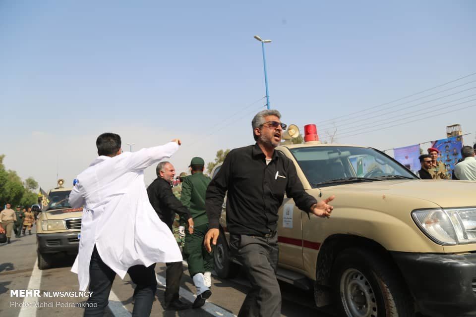 پیکر یکی از شهدای حادثه تروریستی اهواز در سبزوار تشییع و خاکسپاری می‌شود