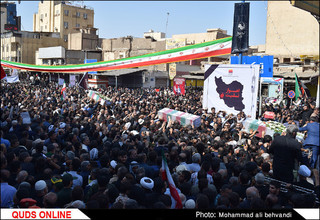 مراسم تشییع شهدای حادثه تروریستی اهواز / گزارش تصویری