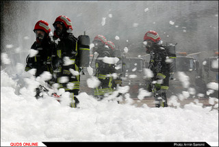 مانور بزرگ آتش نشانی  /گزارش تصویری
