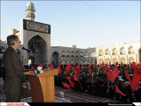 آیین بدرقه خدام اربعین حسینی در حرم مطهر رضوی برگزار شد/گزارش تصویری