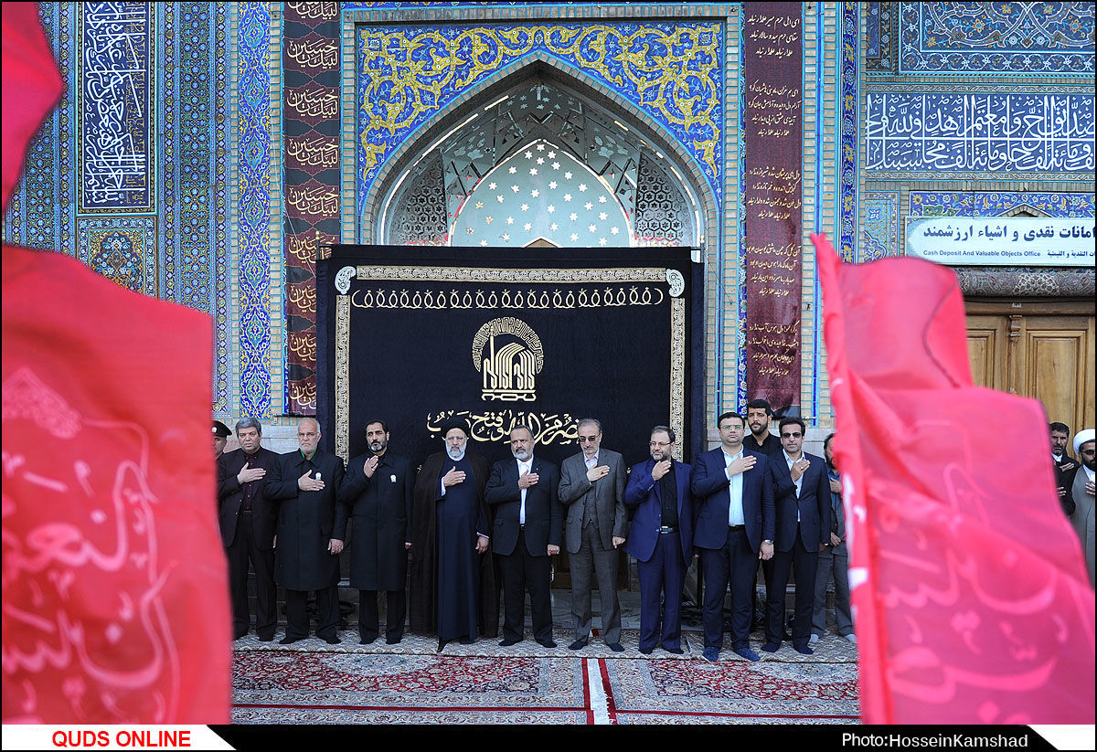 آیین بدرقه خدام اربعین حسینی در حرم مطهر رضوی برگزار شد/گزارش تصویری